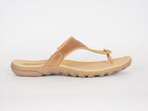 Womens Timberland Pinkham 25625 Tan Leather Casual Summer Shoes Thong Slippers